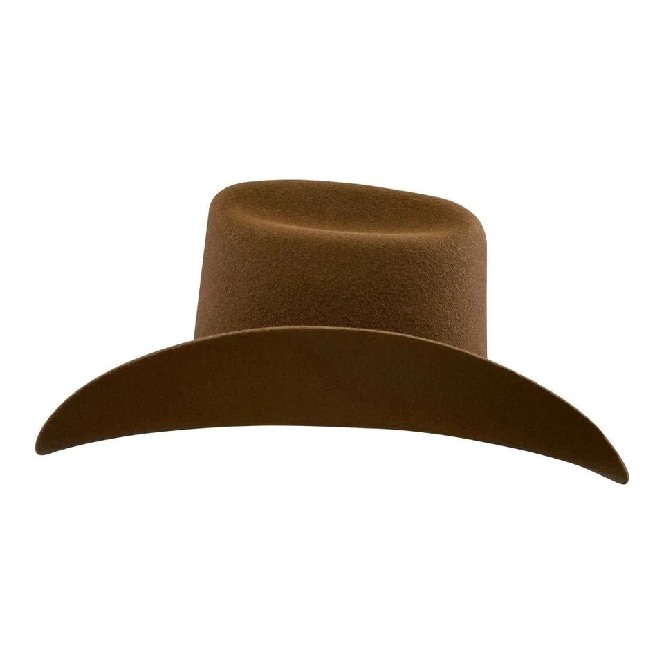 Tombstone 20X Los Dos Carnales Viejon Style Western Cowboy Fur Felt Hat - Walnut Pecan - OriginalWestern.com