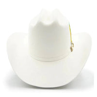 Tombstone 20X Los Dos Carnales Viejon Style Western Cowboy Fur Felt Hat - White - OriginalWestern.com