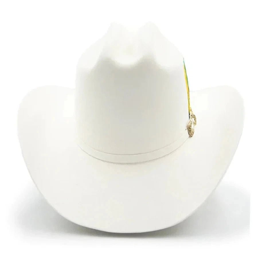 Tombstone 20X Los Dos Carnales Viejon Style Western Cowboy Fur Felt Hat - White - OriginalWestern.com