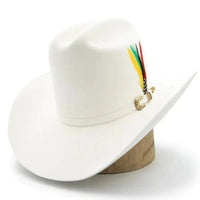 Tombstone 20X Los Dos Carnales Viejon Style Western Cowboy Fur Felt Hat - White - OriginalWestern.com