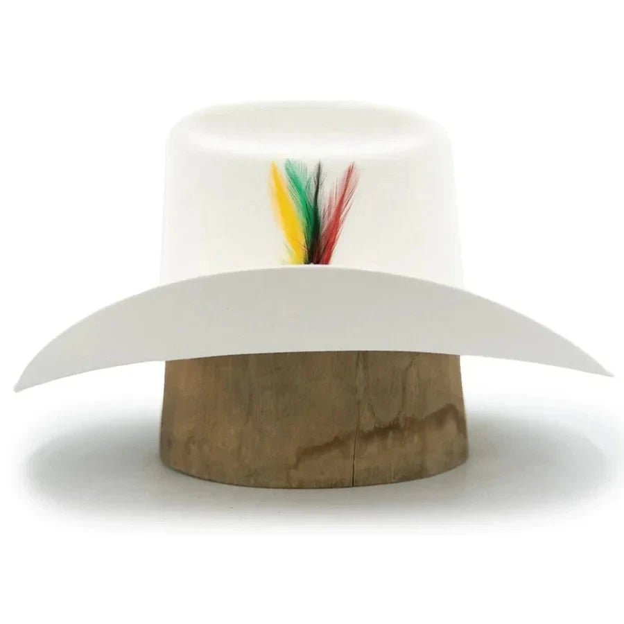 Tombstone 20X Los Dos Carnales Viejon Style Western Cowboy Fur Felt Hat - White - OriginalWestern.com