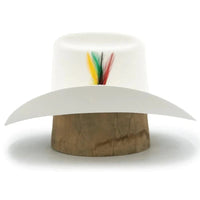 Tombstone 20X Los Dos Carnales Viejon Style Western Cowboy Fur Felt Hat - White - OriginalWestern.com