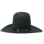 Tombstone 20X Open Crown Style Western Cowboy Fur Felt Hat - Black - OriginalWestern.com