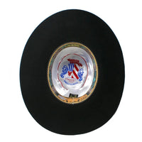 Tombstone 20X Open Crown Style Western Cowboy Fur Felt Hat - Black - OriginalWestern.com