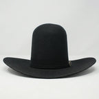 Tombstone 20X Open Crown Style Western Cowboy Fur Felt Hat - Black - OriginalWestern.com