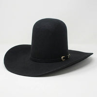 Tombstone 20X Open Crown Style Western Cowboy Fur Felt Hat - Black - OriginalWestern.com