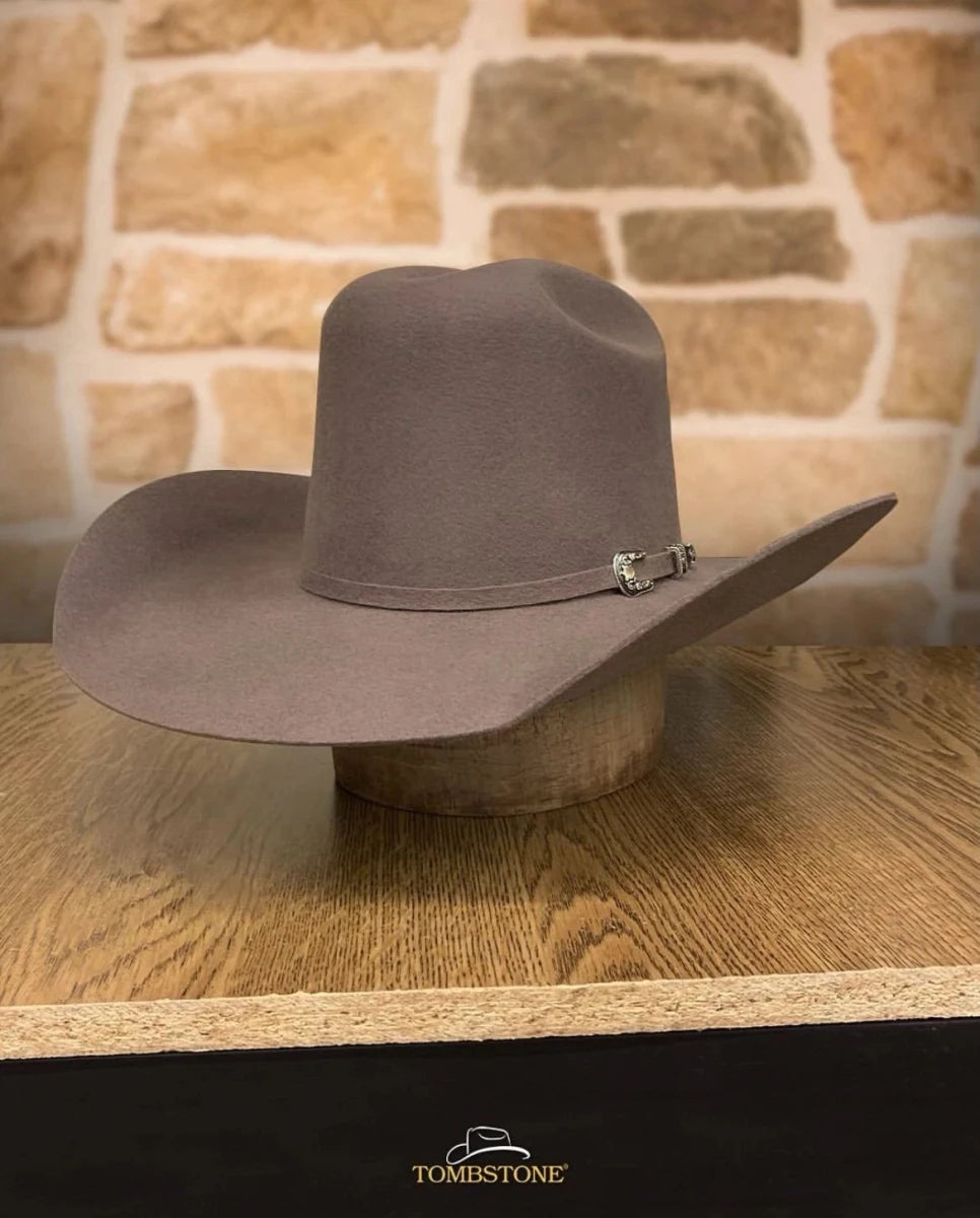 Tombstone 20X Ranger Minnick Style Western Cowboy Fur Felt Hat - Oak Brown - OriginalWestern.com
