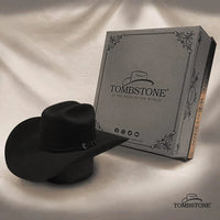 Tombstone 20X Roper Style Western Cowboy Fur Felt Hat - Black - OriginalWestern.com