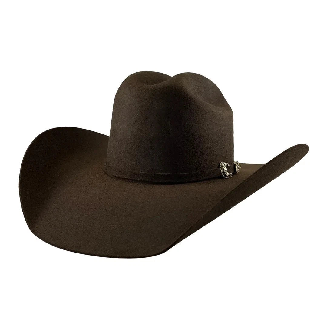 Tombstone 20X Roper Style Western Cowboy Fur Felt Hat - Chocolate Brown - OriginalWestern.com