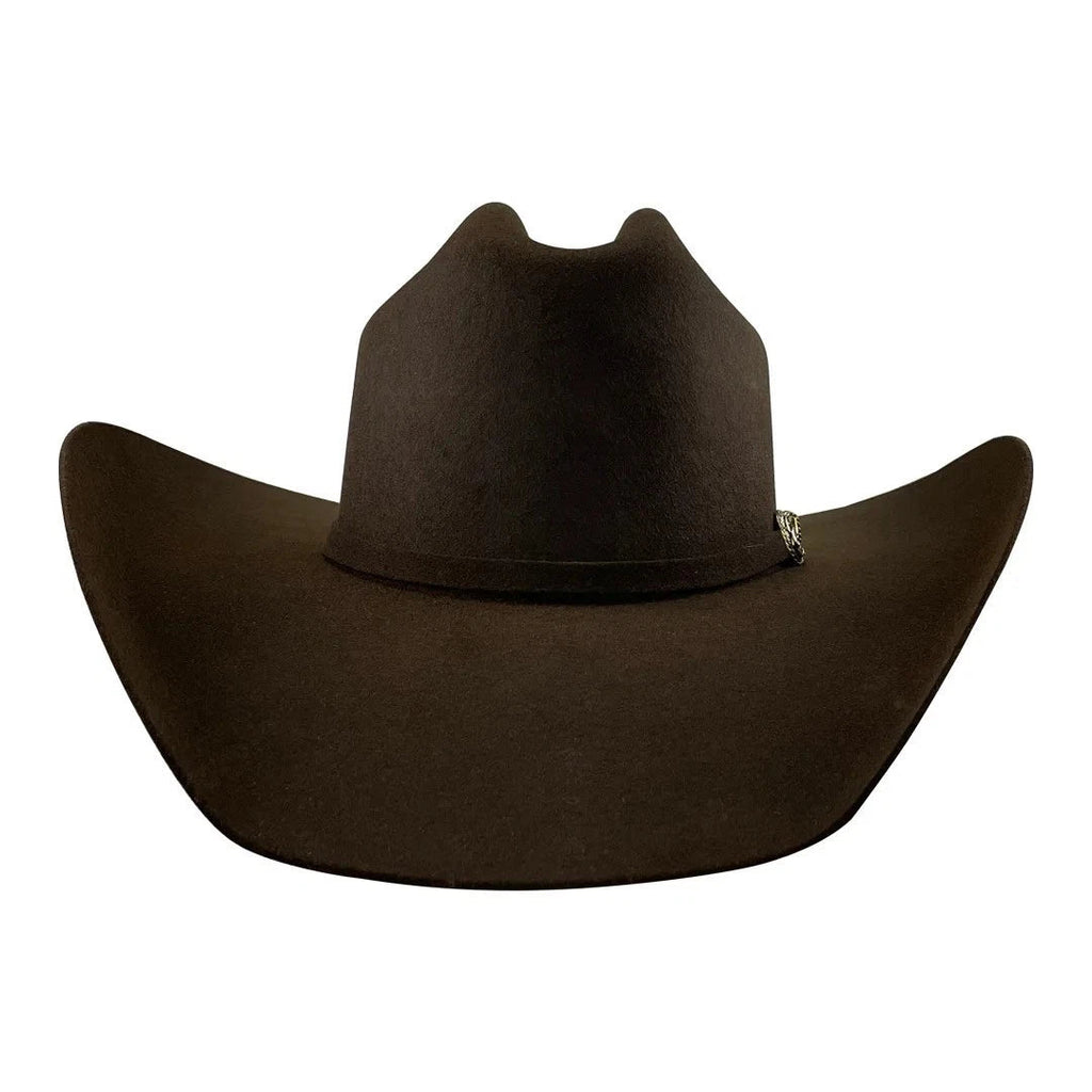 Tombstone 20X Roper Style Western Cowboy Fur Felt Hat - Chocolate Brown - OriginalWestern.com