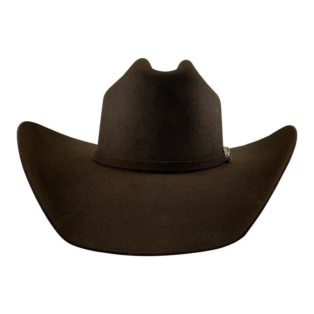 Tombstone 20X Roper Style Western Cowboy Fur Felt Hat - Chocolate Brown - OriginalWestern.com