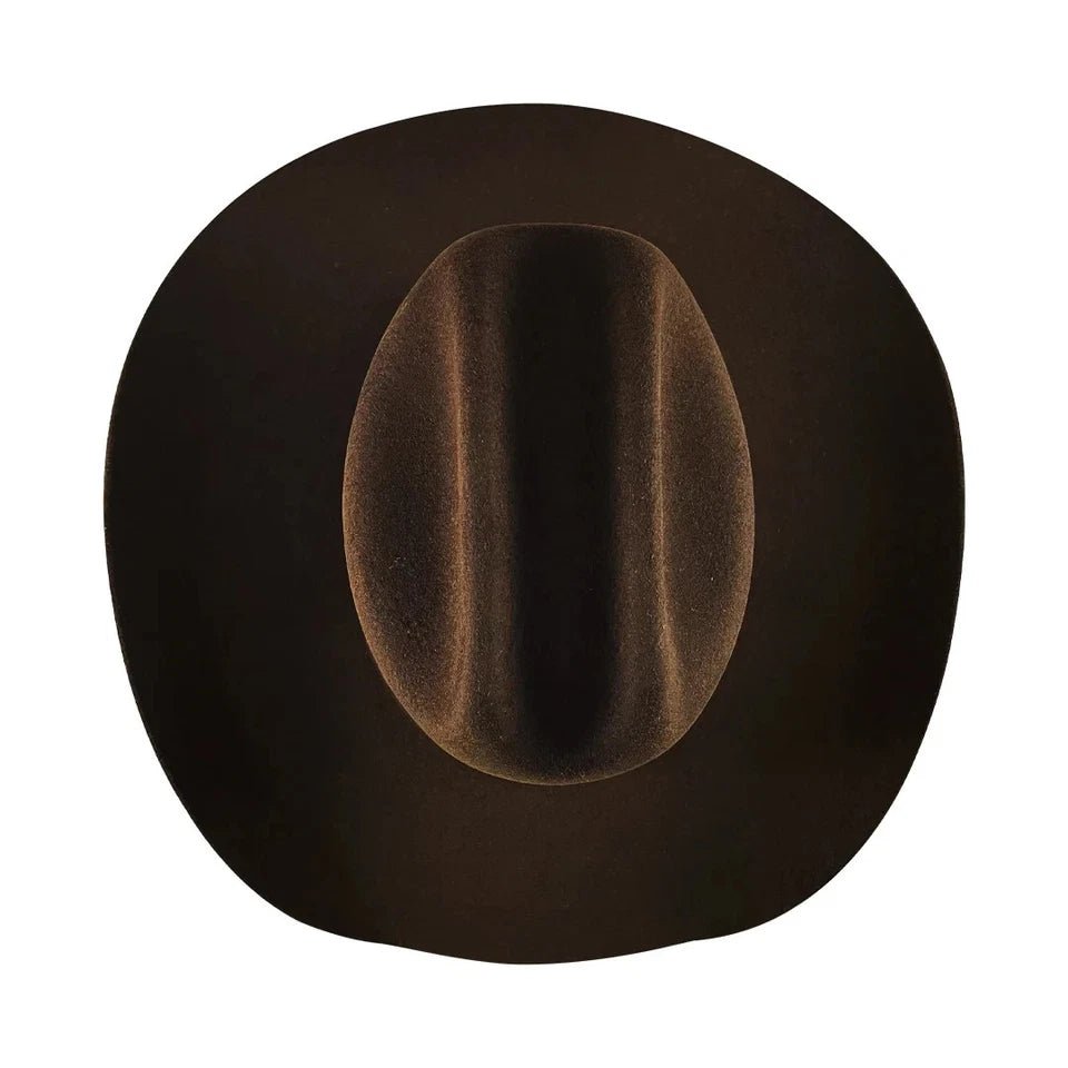 Tombstone 20X Roper Style Western Cowboy Fur Felt Hat - Chocolate Brown - OriginalWestern.com