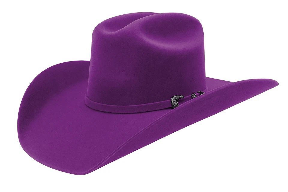 Tombstone 20X Roper Style Western Cowboy Fur Felt Hat - Purple - OriginalWestern.com