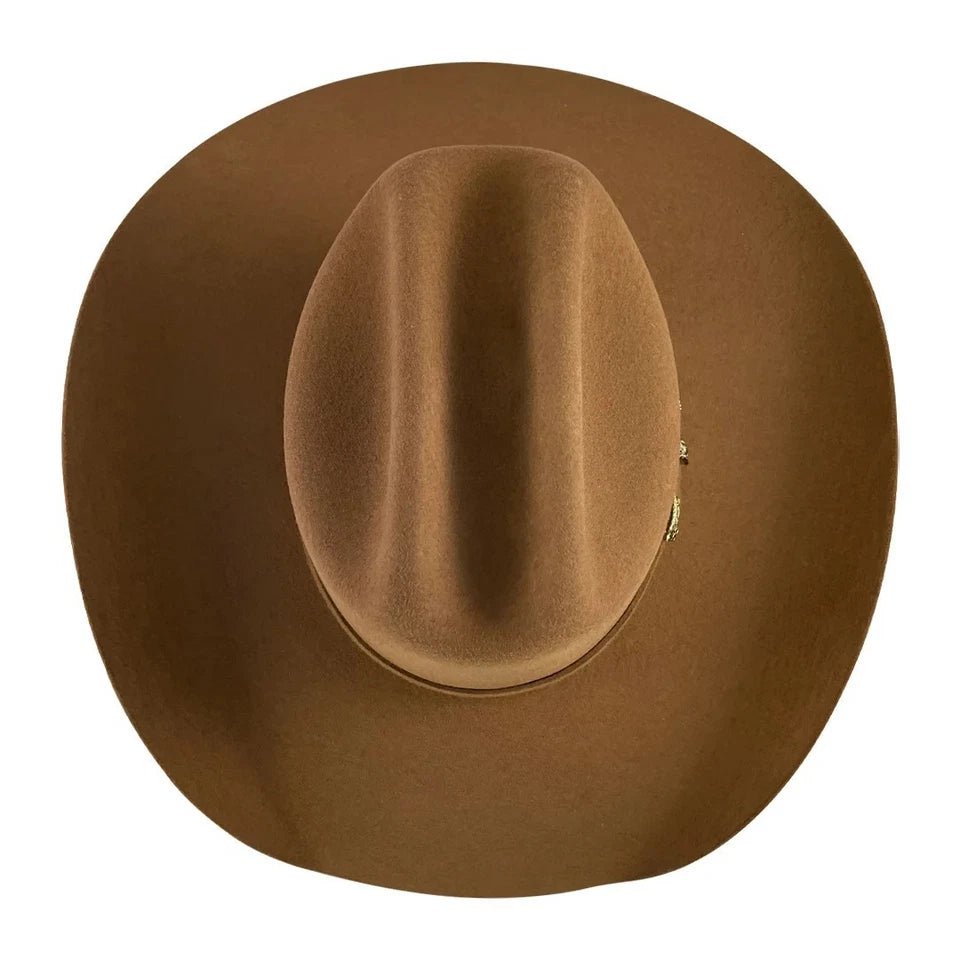 Tombstone 20X Roper Style Western Cowboy Fur Felt Hat - Walnut - OriginalWestern.com