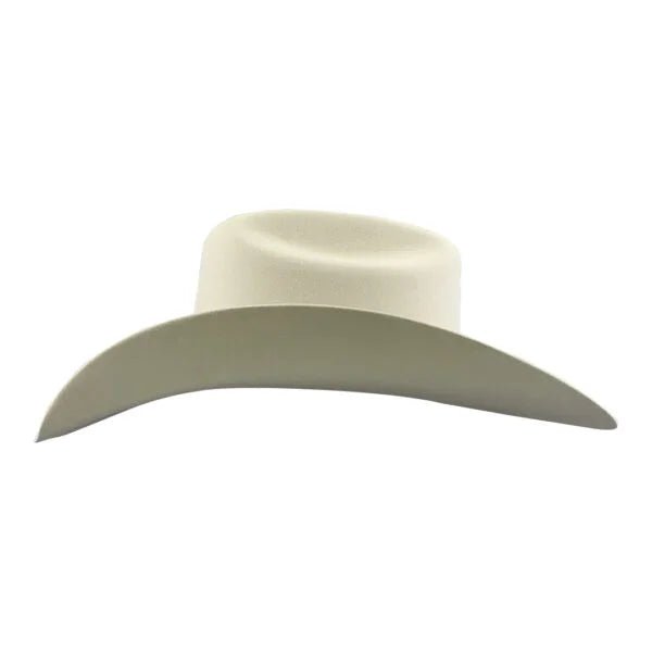 Tombstone 20X Roper Style Western Cowboy Fur Felt Hat - White - OriginalWestern.com