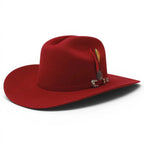 Tombstone 20X Sinaloa (Chaparral) Style Western Cowboy Fur Felt Hat - Burgundy - OriginalWestern.com
