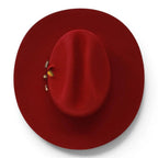 Tombstone 20X Sinaloa (Chaparral) Style Western Cowboy Fur Felt Hat - Burgundy - OriginalWestern.com