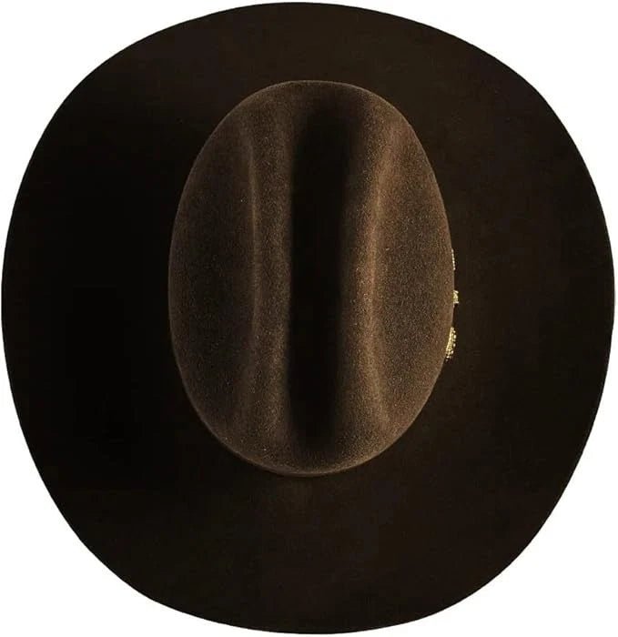 Tombstone 20X Sinaloa Chaparral Style Western Cowboy Fur Felt Hat - Chocolate Brown - OriginalWestern.com