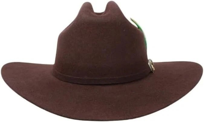 Tombstone 20X Sinaloa Chaparral Style Western Cowboy Fur Felt Hat - Chocolate Brown - OriginalWestern.com