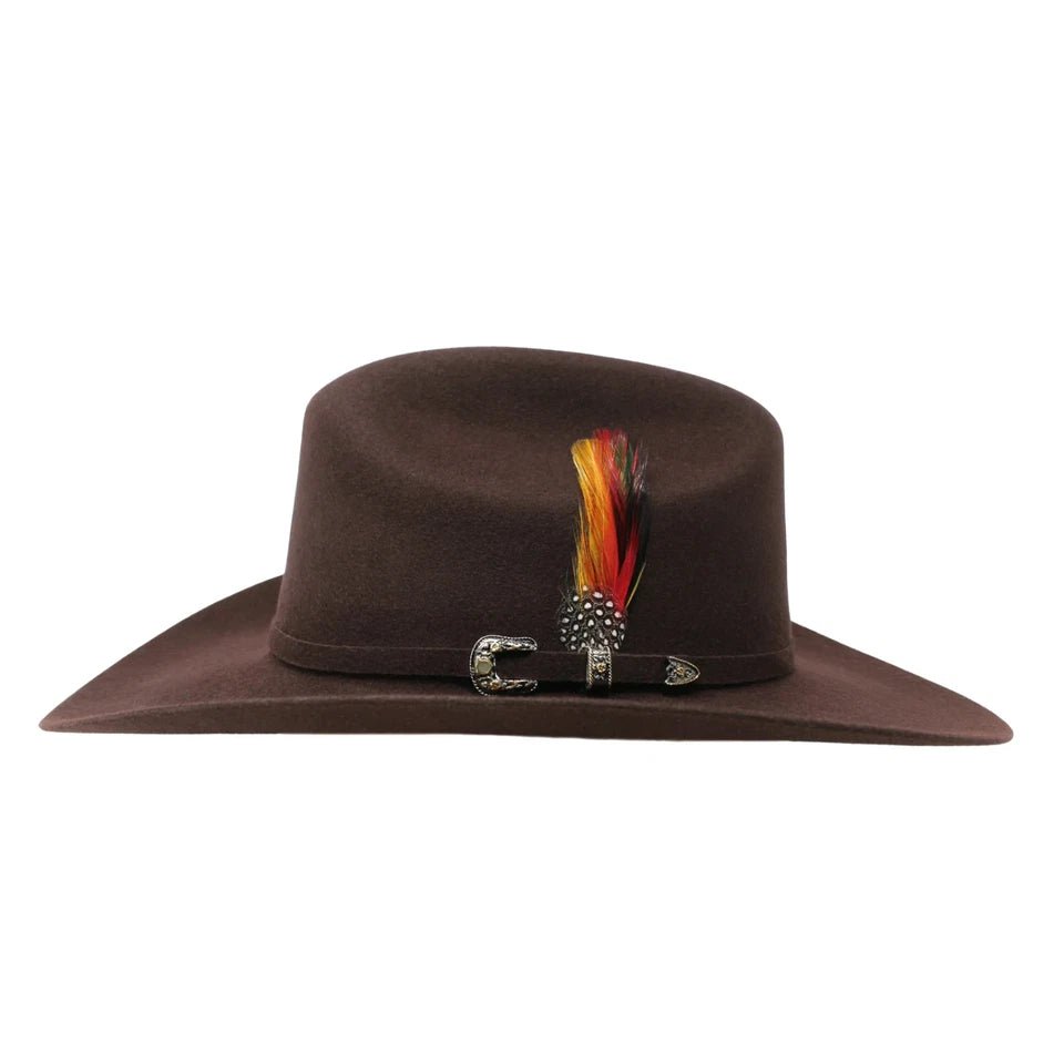 Tombstone 20X Sinaloa Chaparral Style Western Cowboy Fur Felt Hat - Chocolate Brown - OriginalWestern.com
