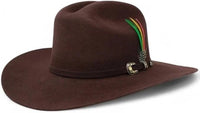 Tombstone 20X Sinaloa Chaparral Style Western Cowboy Fur Felt Hat - Chocolate Brown - OriginalWestern.com