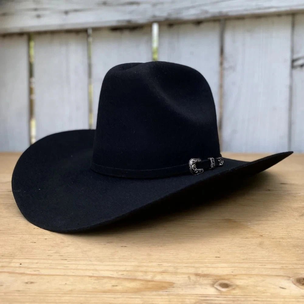Tombstone 20X Sonora Style Western Cowboy Fur Felt Hat - Black - OriginalWestern.com