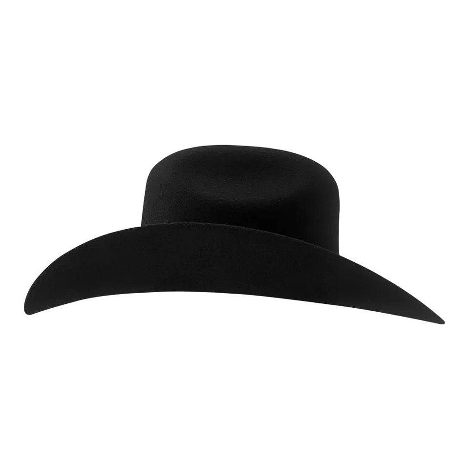Tombstone 20X Western Cowboy Fur Felt Hat East West Style - Black - OriginalWestern.com