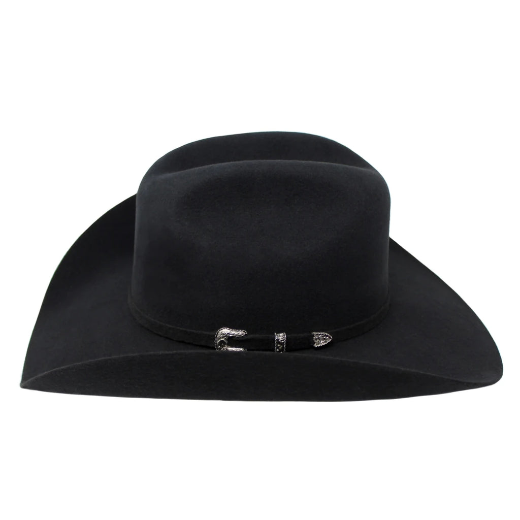 Tombstone 20X Western Cowboy Fur Felt Hat East West Style - Black - OriginalWestern.com