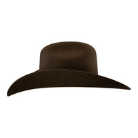 Tombstone 20X Western Cowboy Fur Felt Hat East West Style - Chocolate Brown - OriginalWestern.com