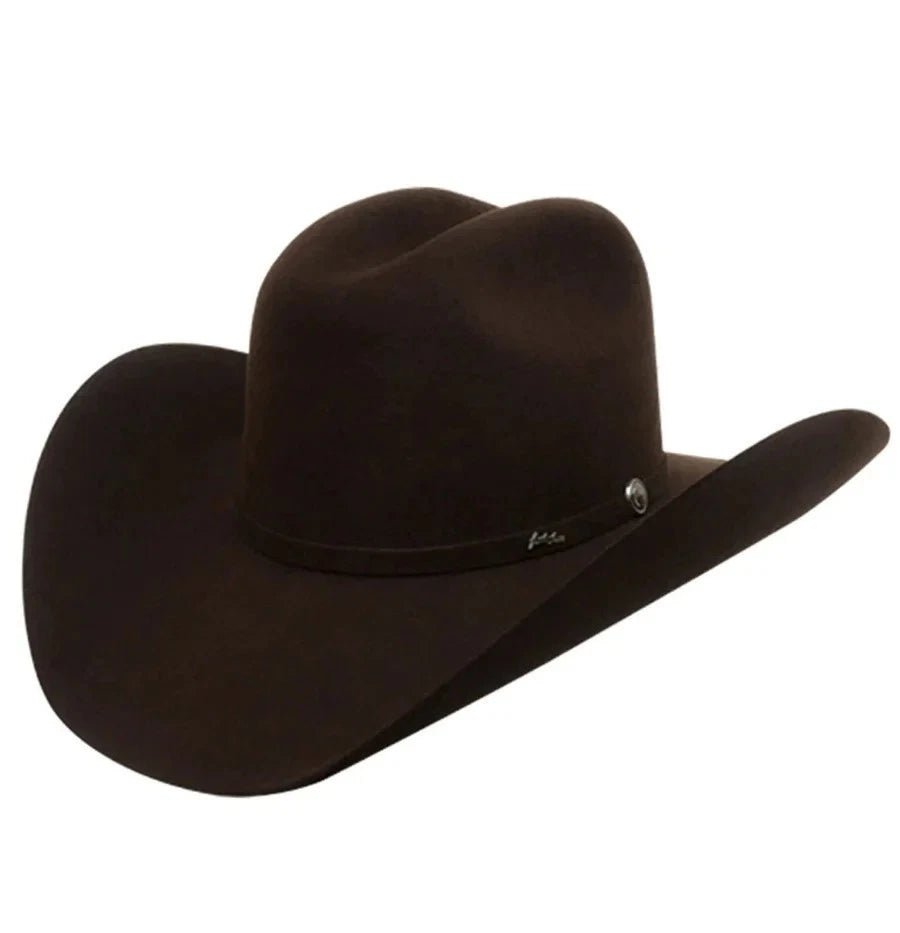 Tombstone 20X Western Cowboy Fur Felt Hat East West Style - Chocolate Brown - OriginalWestern.com