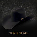 Tombstone 20X Western Cowboy Fur Felt Hat East West Style - Granite Gray - OriginalWestern.com