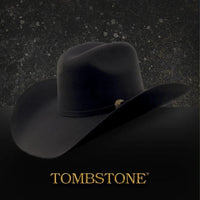 Tombstone 20X Western Cowboy Fur Felt Hat East West Style - Granite Gray - OriginalWestern.com