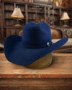 Tombstone 20X Western Cowboy Fur Felt Hat East West Style - Navy Blue - OriginalWestern.com