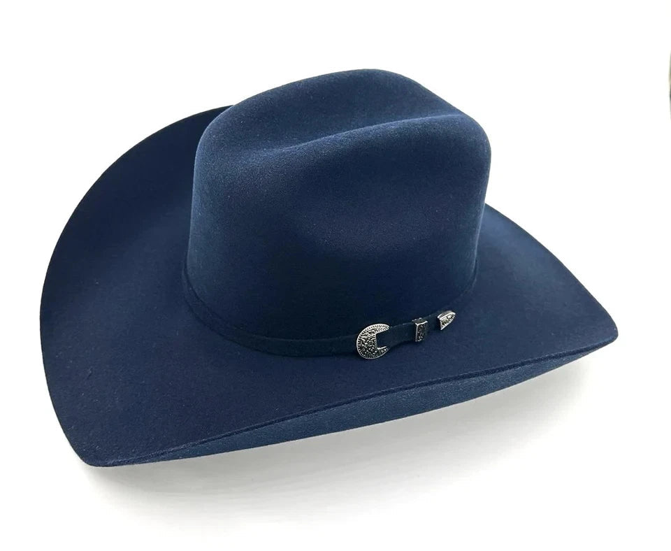 Tombstone 20X Western Cowboy Fur Felt Hat East West Style - Navy Blue - OriginalWestern.com