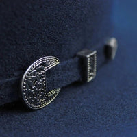 Tombstone 20X Western Cowboy Fur Felt Hat East West Style - Navy Blue - OriginalWestern.com