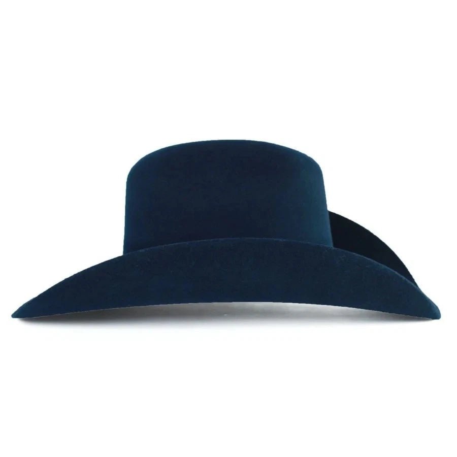 Tombstone 20X Western Cowboy Fur Felt Hat East West Style - Navy Blue - OriginalWestern.com