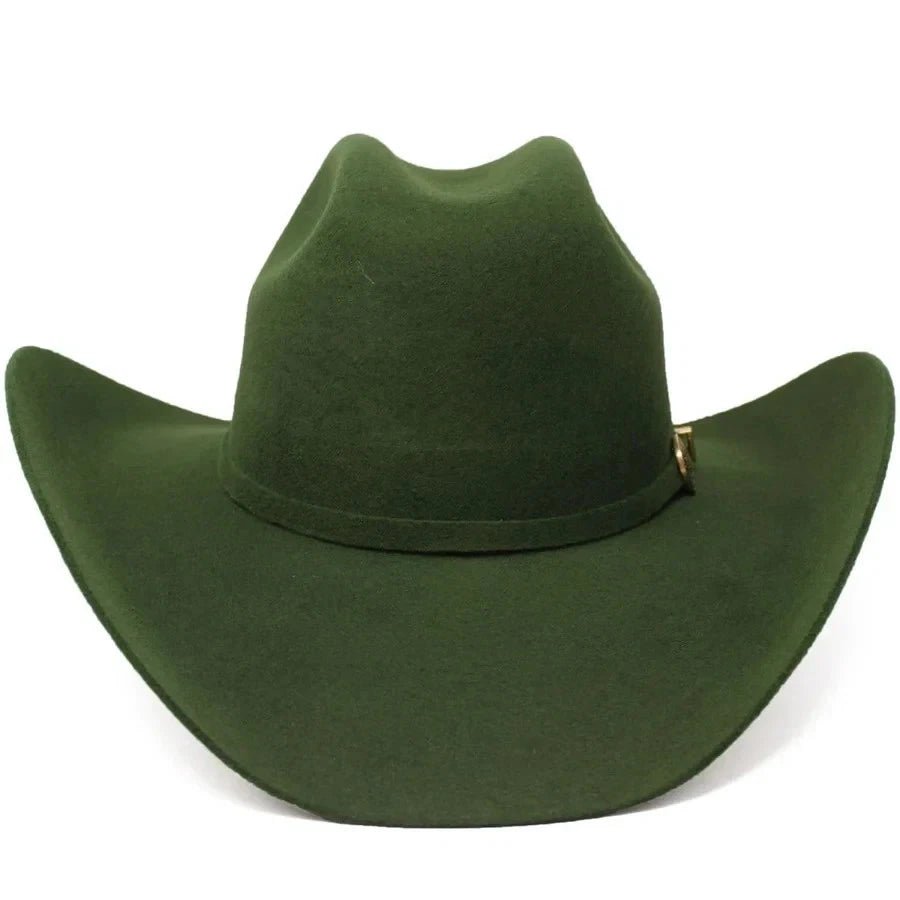 Tombstone 20X Western Cowboy Fur Felt Hat East West Style - Olive Green - OriginalWestern.com