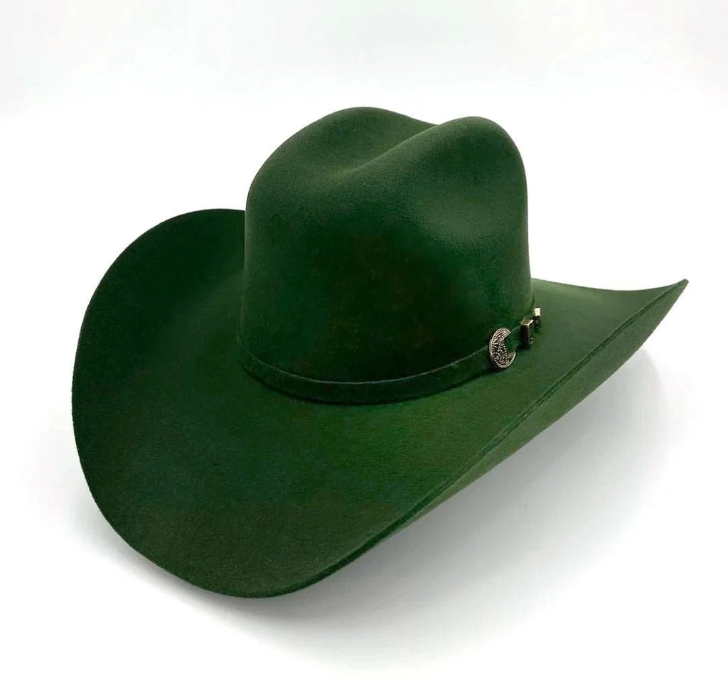 Tombstone 20X Western Cowboy Fur Felt Hat East West Style - Olive Green - OriginalWestern.com