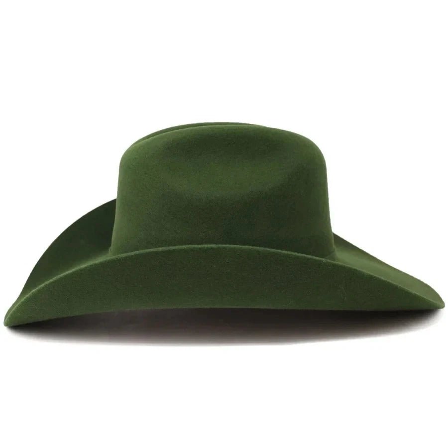 Tombstone 20X Western Cowboy Fur Felt Hat East West Style - Olive Green - OriginalWestern.com