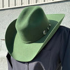 Tombstone 20X Western Cowboy Fur Felt Hat East West Style - Olive Green - OriginalWestern.com