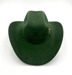 Tombstone 20X Western Cowboy Fur Felt Hat East West Style - Olive Green - OriginalWestern.com