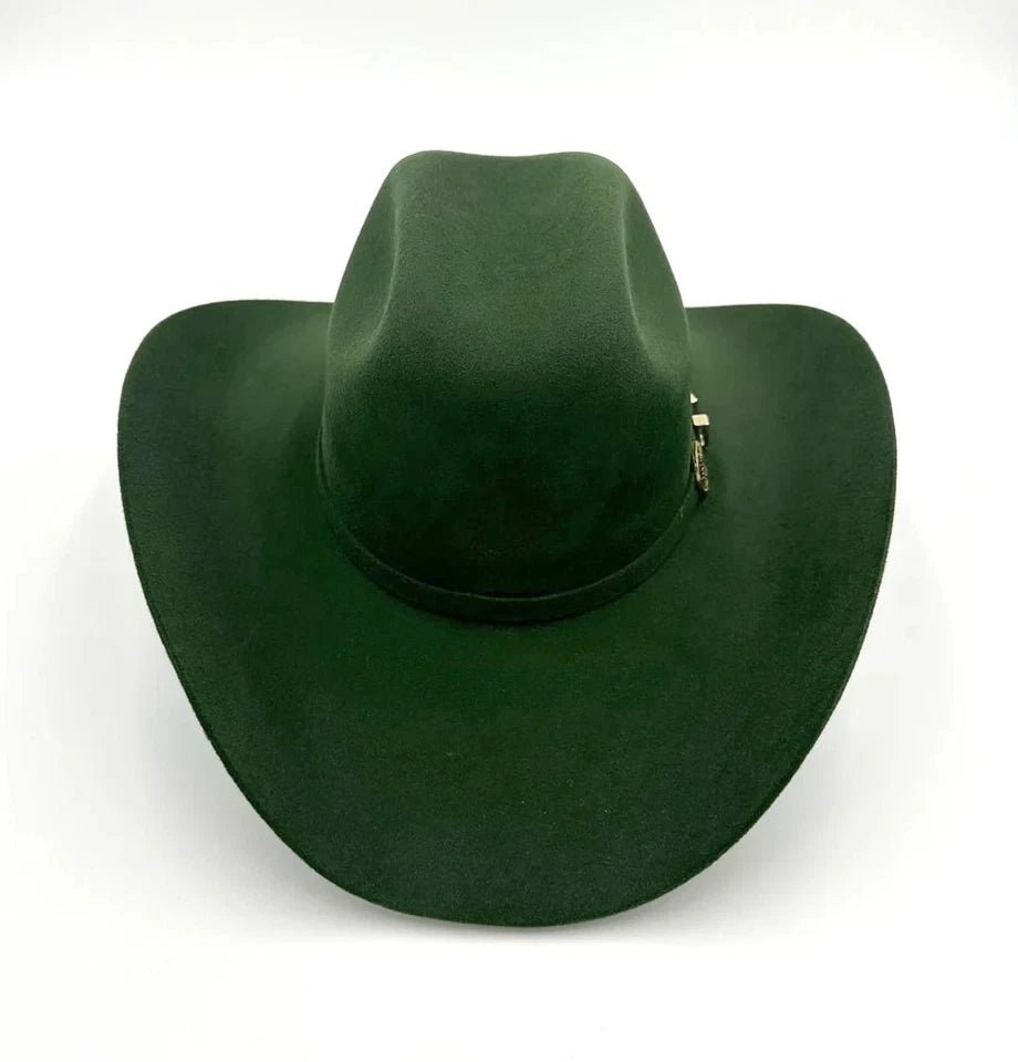 Tombstone 20X Western Cowboy Fur Felt Hat East West Style - Olive Green - OriginalWestern.com
