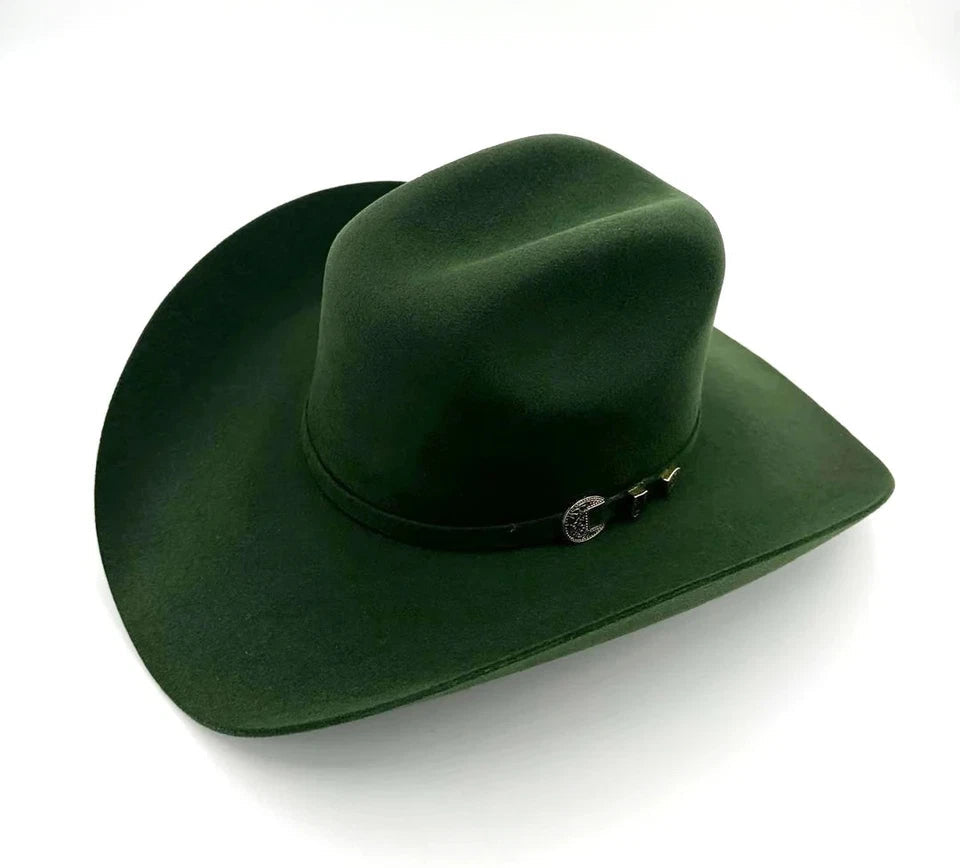 Tombstone 20X Western Cowboy Fur Felt Hat East West Style - Olive Green - OriginalWestern.com