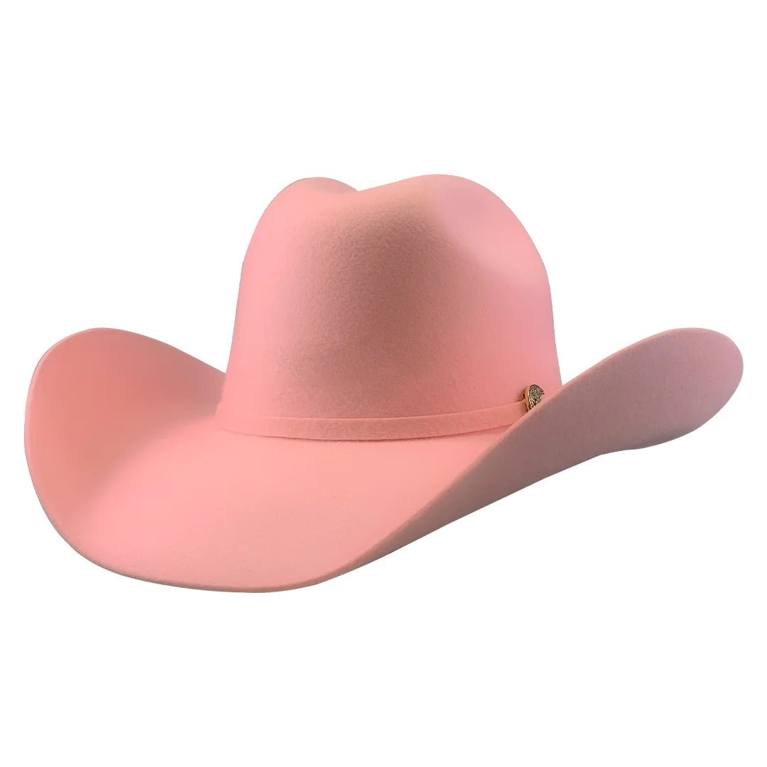 Tombstone 20X Western Cowboy Fur Felt Hat East West Style - Pink - OriginalWestern.com