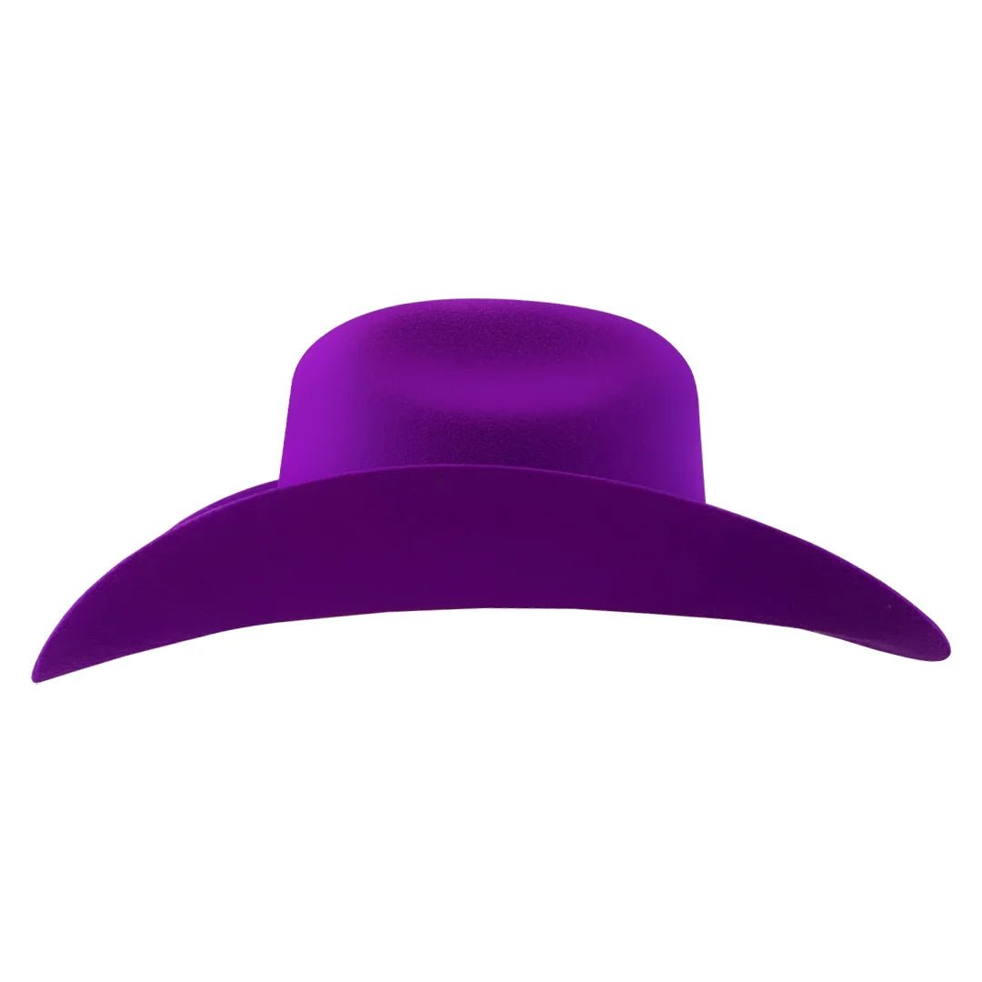 Tombstone 20X Western Cowboy Fur Felt Hat East West Style - Purple - OriginalWestern.com