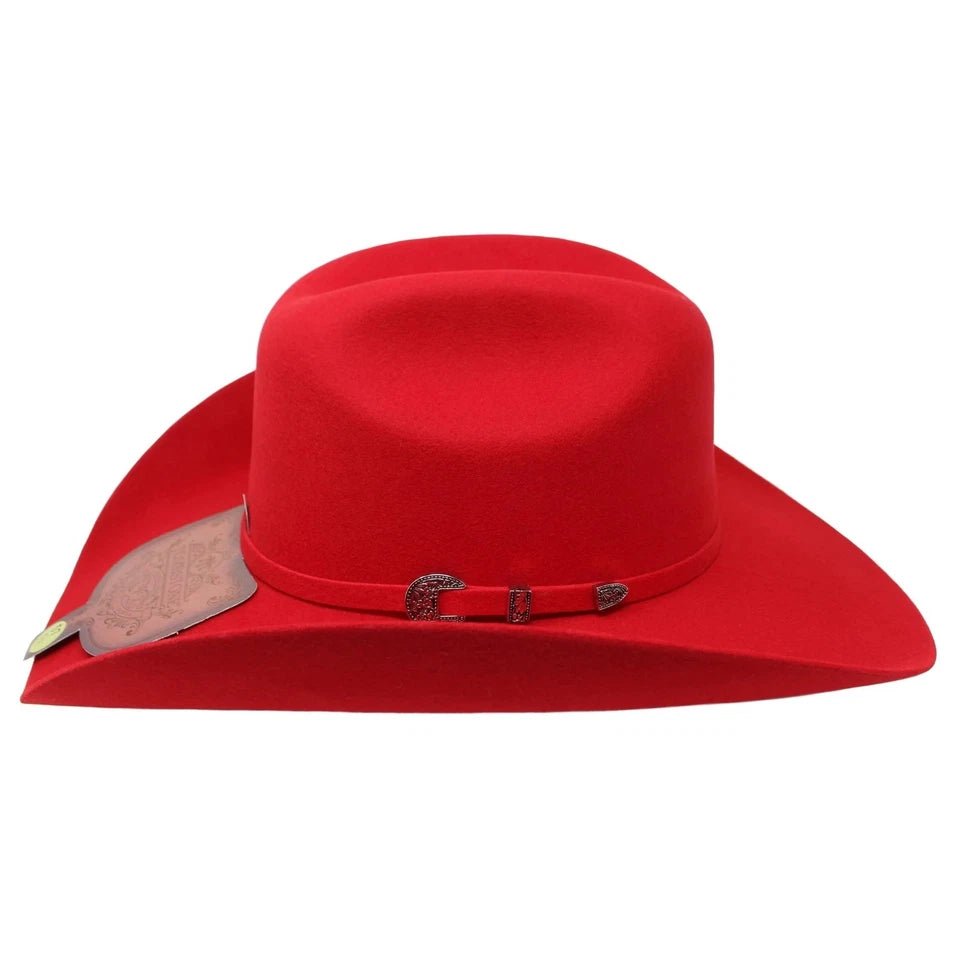 Tombstone 20X Western Cowboy Fur Felt Hat East West Style - Red - OriginalWestern.com