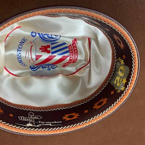 Tombstone 20X Western Cowboy Fur Felt Hat East West Style - Walnut Pecan - OriginalWestern.com
