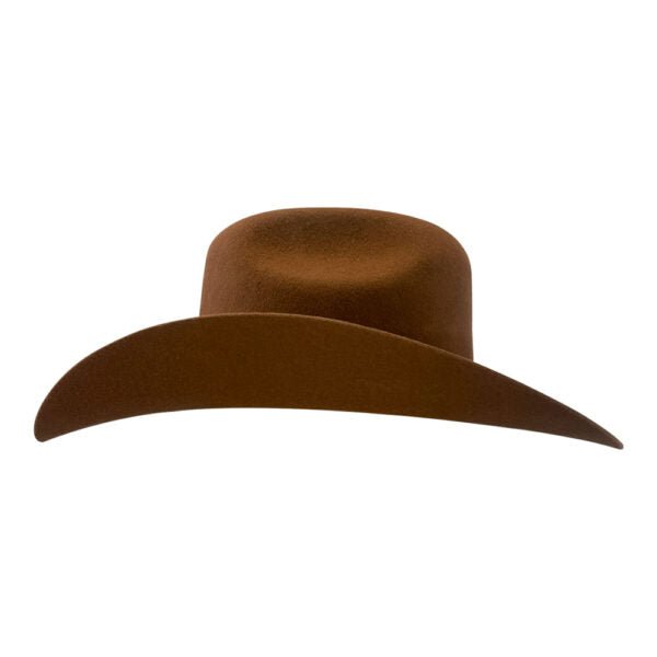 Tombstone 20X Western Cowboy Fur Felt Hat East West Style - Walnut Pecan - OriginalWestern.com