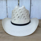 Tombstone 30X El Viejon Flower Style Western Cowboy Shantung Straw Hat - OriginalWestern.com