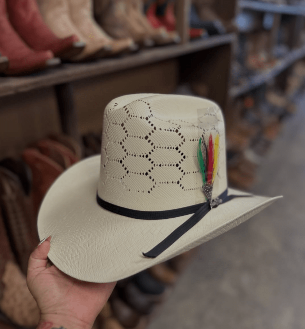 Tombstone 30X El Viejon Honeycomb Style Western Cowboy Shantung Straw Hat - OriginalWestern.com